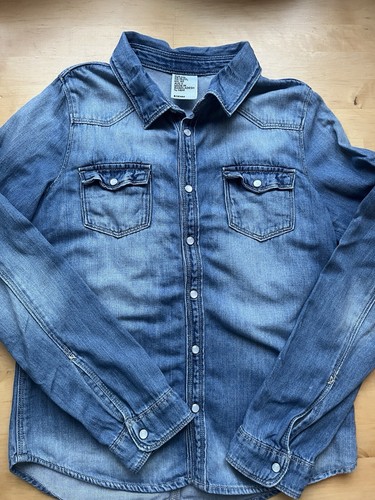 Jeanshemd größe 146 blau - jeanshemd,