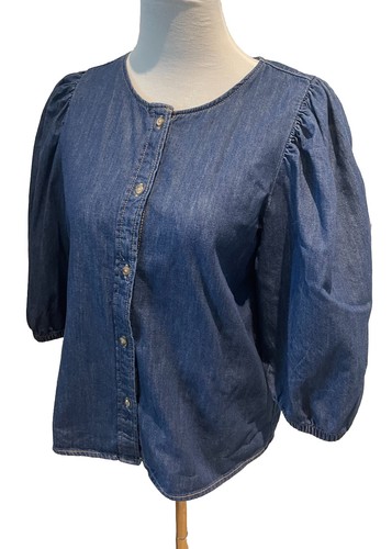 Jeansbluse jeanshemd m neu - jeansbluse,