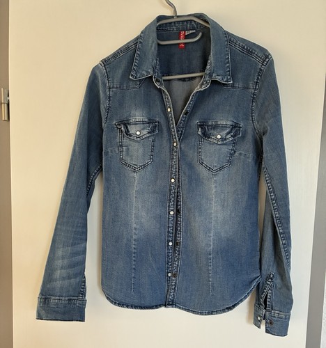 Jeansbluse hemd h m - h&m, gr