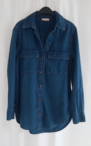 Damen jeans hemdbluse blau - damen,