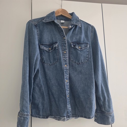 Jeansbluse damen s - h&m,