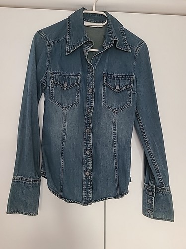 Jeans hemd bluse blau - h&m,