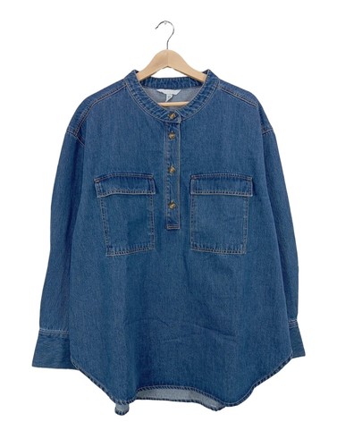 Jeansbluse damen blau gr - jeansbluse,