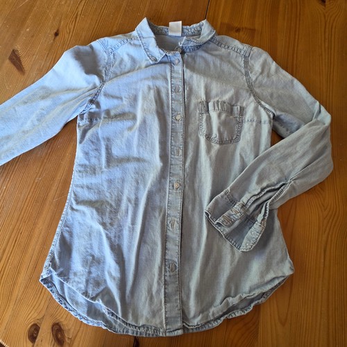 Jeanshemd bluse blau - 🌸h&m,