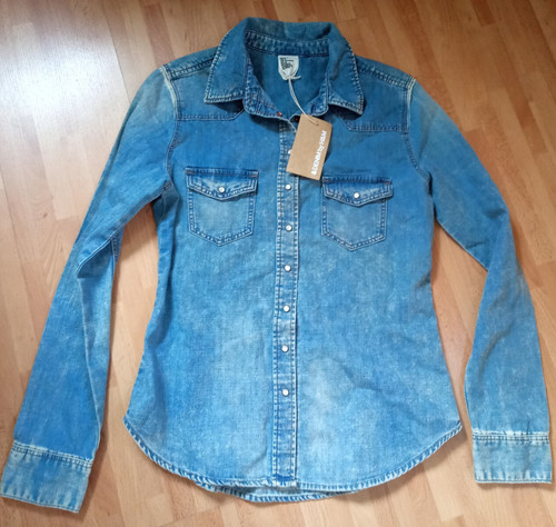 Neu jeansbluse blau - ,