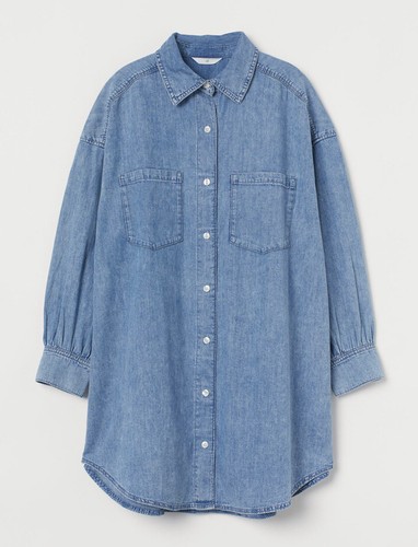 Langes jeanshemd oversize - langes, jeanshemd/oversize