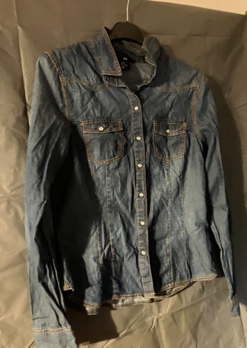 Jeansbluse blau größe - jeansbluse, 42