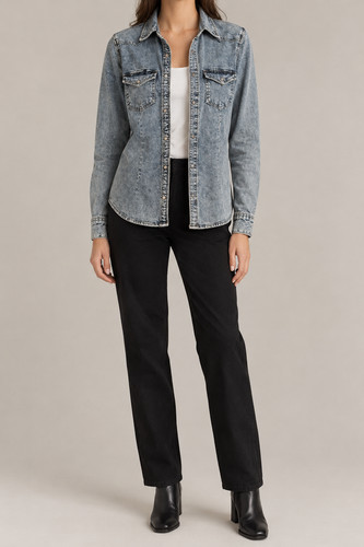 Jeanshemd damen women s - jeanshemd,