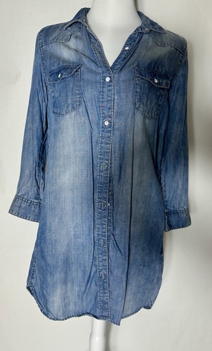 Jeans blusenkleid 38 - h&m, blau