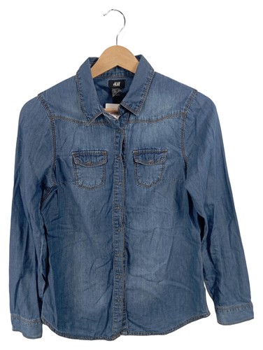 Hemdbluse jeansbluse blau - jeansbluse,