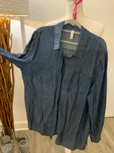 Sheego leichtes jeans hemd - ,