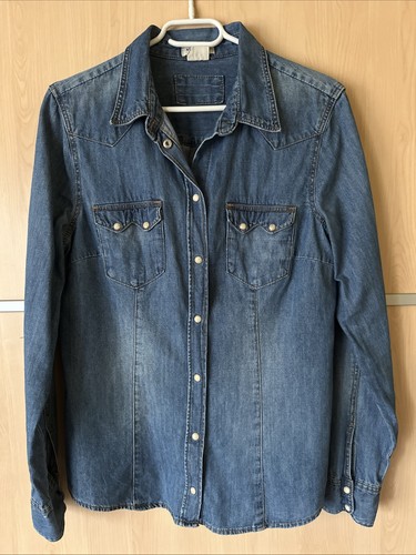 Damen jeans bluse hemd - jeans, gr