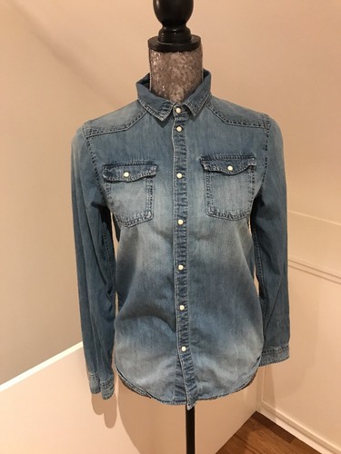 Jeans bluse xs s - h&m,