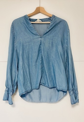 Leichte jeansbluse - h&m,