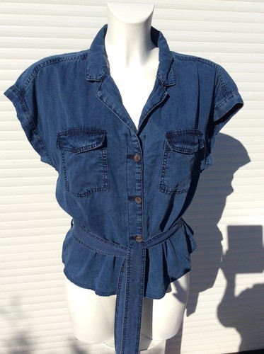 Leichte jeans bluse stretch - bluse,